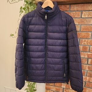 Guess Dark Blue Quilted Jacket